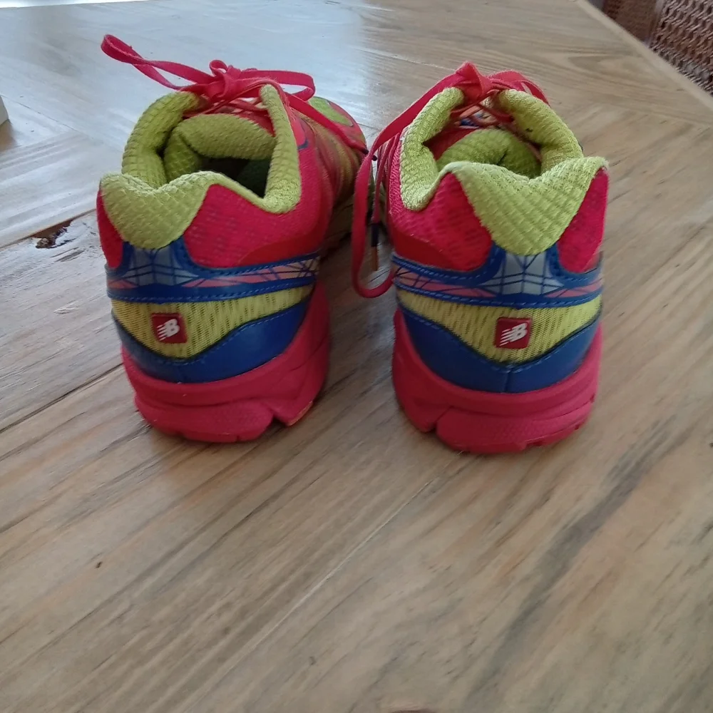 New Balance Barringer 890 Green & Pink Neon Running Shoes Size 7